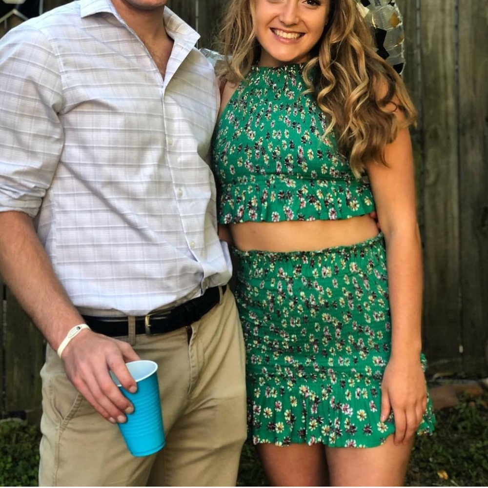 Skylar + Madison two piece matching floral skirt set